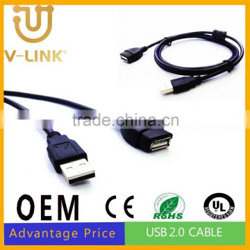 High quality usb to usb line plug and play usb line 2.0 for phone accesories