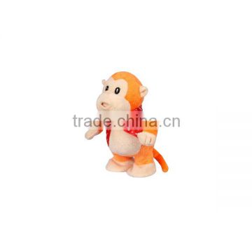 walking and voice back monkey with ribbon