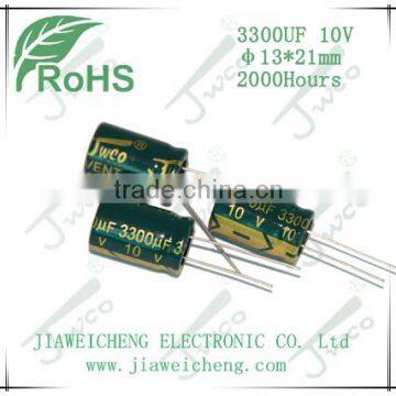 LF 3300UF 10V 13*21mm aluminum electrolytic capacitor