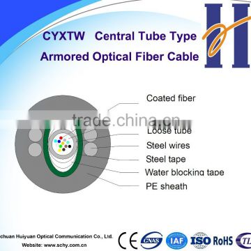 GYXTW 4 Core Fiber Optic Cable / 6 Core Fiber Optic Cable / 12 Core Fiber Optic Cable