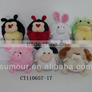 soft plush animal bee rabbit pig cow ball& child toy