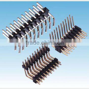 Pitch: 2.00mm Pin header Dual Row Right Angle Dip Type electrical connector