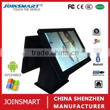 Joinsmart S808 dual screen pos resistive touch android pos