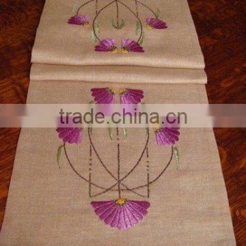 hand embroidery table runner