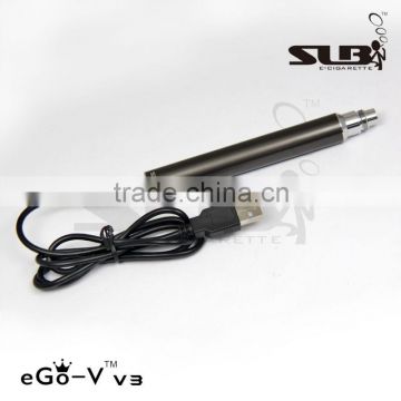 SLB 2014 top selling new products e cigarette battery variable voltage, variable wattage and ohm meter e cig 0 ego v v3