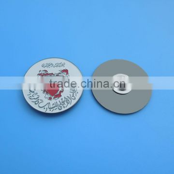 hot sales Bahrain magnet pin custom round Bahrain flag badge
