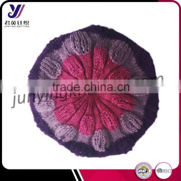 Fashion wool felt beanie knitted hats with pom pom factory professional sales (can be customized)