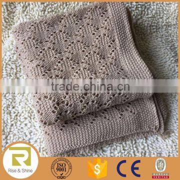 Wholesale 100% Acrylic crochet knit throw blanket                        
                                                Quality Choice