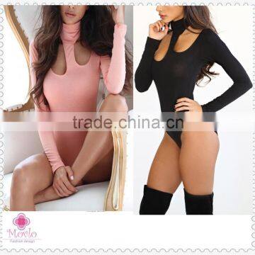 Amazon Wish women long sleeve high neck sexy fashion bodysuit                        
                                                Quality Choice