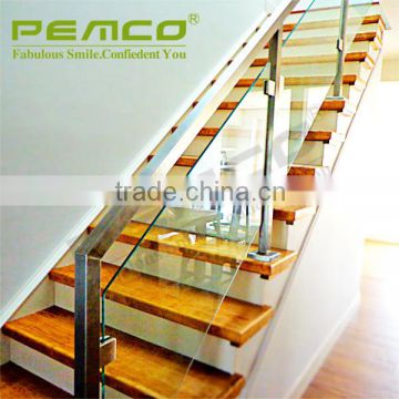 Modern design polished finish best wholesale 201/304 stainless steel indoors stairs handrail
