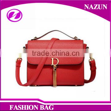 Hard PU leather tote and shoulder women's handbag Korea style handbag