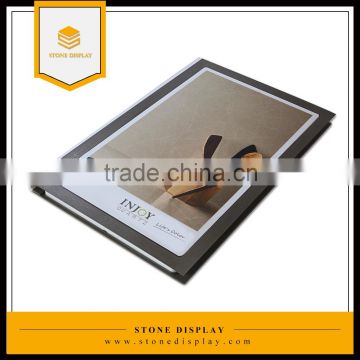 plastic material quartz/ceramic tile display book/sample book/folder/case/box