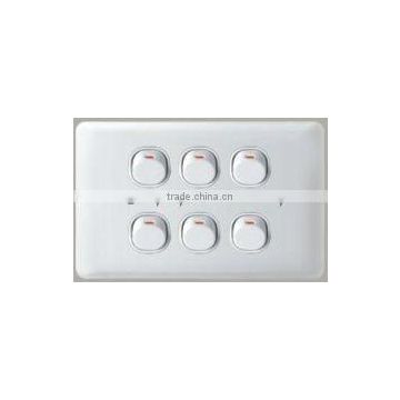 high quality good price 6 gang wall switch