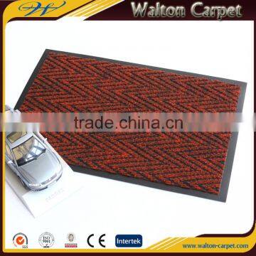 Zig zag dust control modern custom size nonwoven pvc door mat