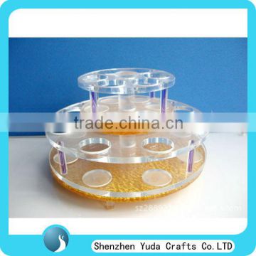 beautiful 3 tier design acrylic cosmetic rack acrylic cosmetic display stand high quality wholesale Guangdong manufacturer