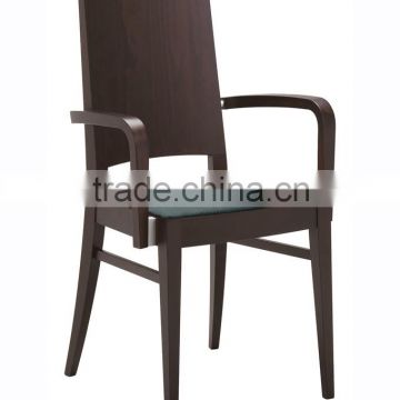 Modern solid wood chair armchair used for hotel/restaurant