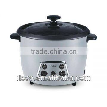 digital rice cooker with 5 functions white color elegant rice cooker