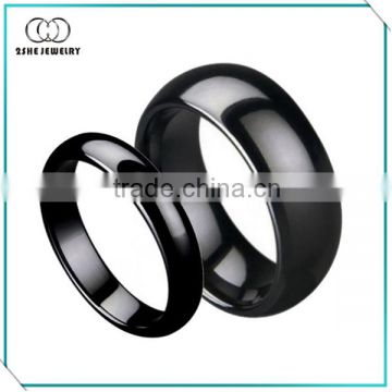 High Quality Classic black titanium rings for wedding