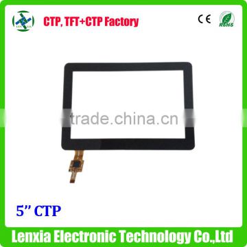 Good price i2c interface 5'' industrial capacitive touch panel