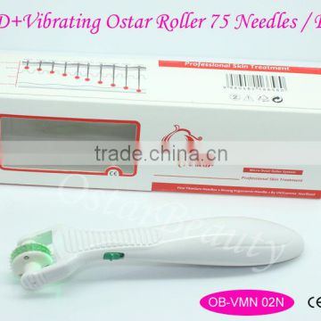 Professional eye roller photon vibrating derma roller for stretch marks removal