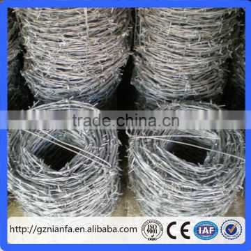 Low Price Factory Price for Security Hot Dipped Galvanized Barbed Wire Double-Stranded Single Wire(Guangzhou Factory)
