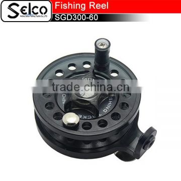 Durable plastic ice fishing reel 60mm left handle and right handle