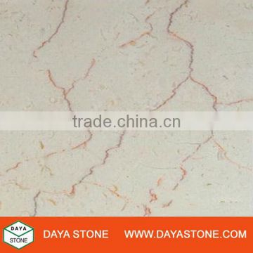 Natural Iran Shell Beige Marble for Interior wall panels / Beige marble with red grain