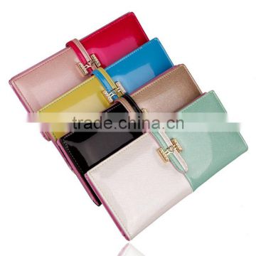 high quality long pu wallet for women