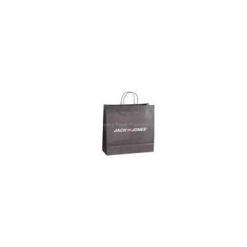 Twisted handle Kraft paper CYMK color Offset Printed Paper Carrier Bags
