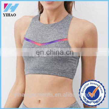 custom womens plain crop fitness gym singlet/womens crop top 2016 New sexy crop top/cotton t shirt for girls crop top gym wear