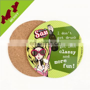 Promotional gifts drink wood coaster / cup wood coaster