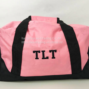 bridesmaid duffle bag pink waterproof polyester duffle bag for travel
