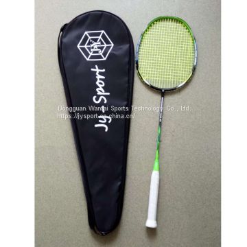 100% Carbon fiber badminton racket OEM factory hot sale products with cover custom logo