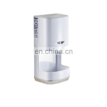 High speed low noise hot air hand dryer for public area