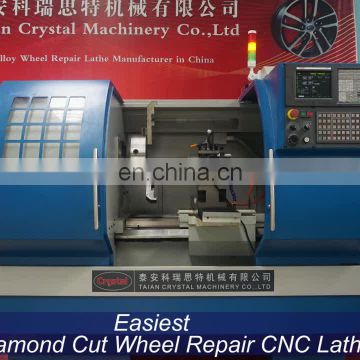 AWR2840 diamond cut alloy wheel lathe Rim Repair CNC Lathe