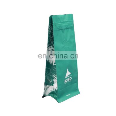 Recycle customised 12oz coffee packaging bags coffee bag with valve bolsas de cafe