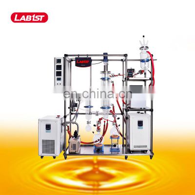 Short-range Glass Herb Oil Continuous Equipment Apparatus System Turnkey Rolled Wiped Film Short Path Molecular Distillation