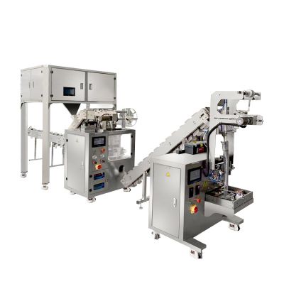 Triangle package packaging production line Black teainside and outside bag packaging line