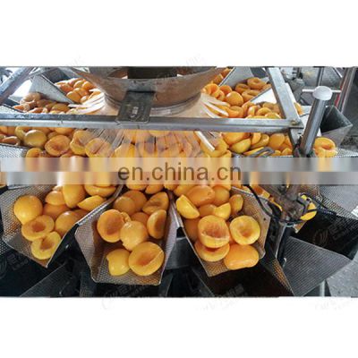 Automatic industrial canned yellow peach processing machine production line