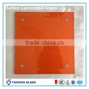 6.38mm decorative laminated Silk screen glass