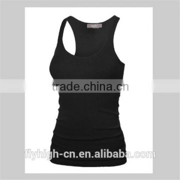 ladies summer ribbed spandex racerback for women