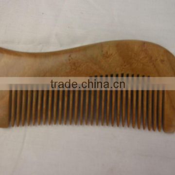 Customized various designs wooden hair comb