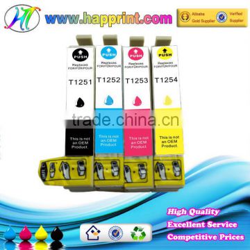 Black compatible ink cartridge T1251 T1252 T1253 T1254
