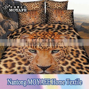 beautiful tiger animal design for cotton 3D Duvet cover bedding set
