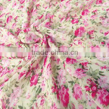 100% polyester printing chiffon fabric for dress