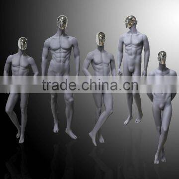 Chrome Head Replaceable Male Mannequin