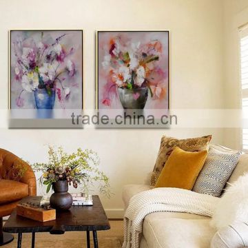 CTX-10165 modern painting handmade canvas wall art flower oil painting