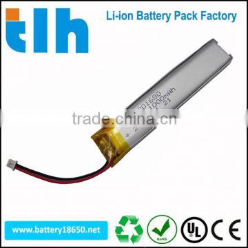 Hot selling li-ion polymer battery 3.7v 1000mah with best price