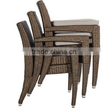 Stackble Aluminium Rattan Dining Chair FCG-01
