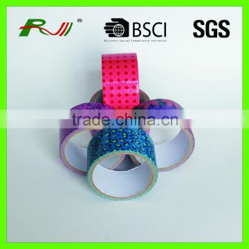 PE film patterned sticky adhesive tape with low price